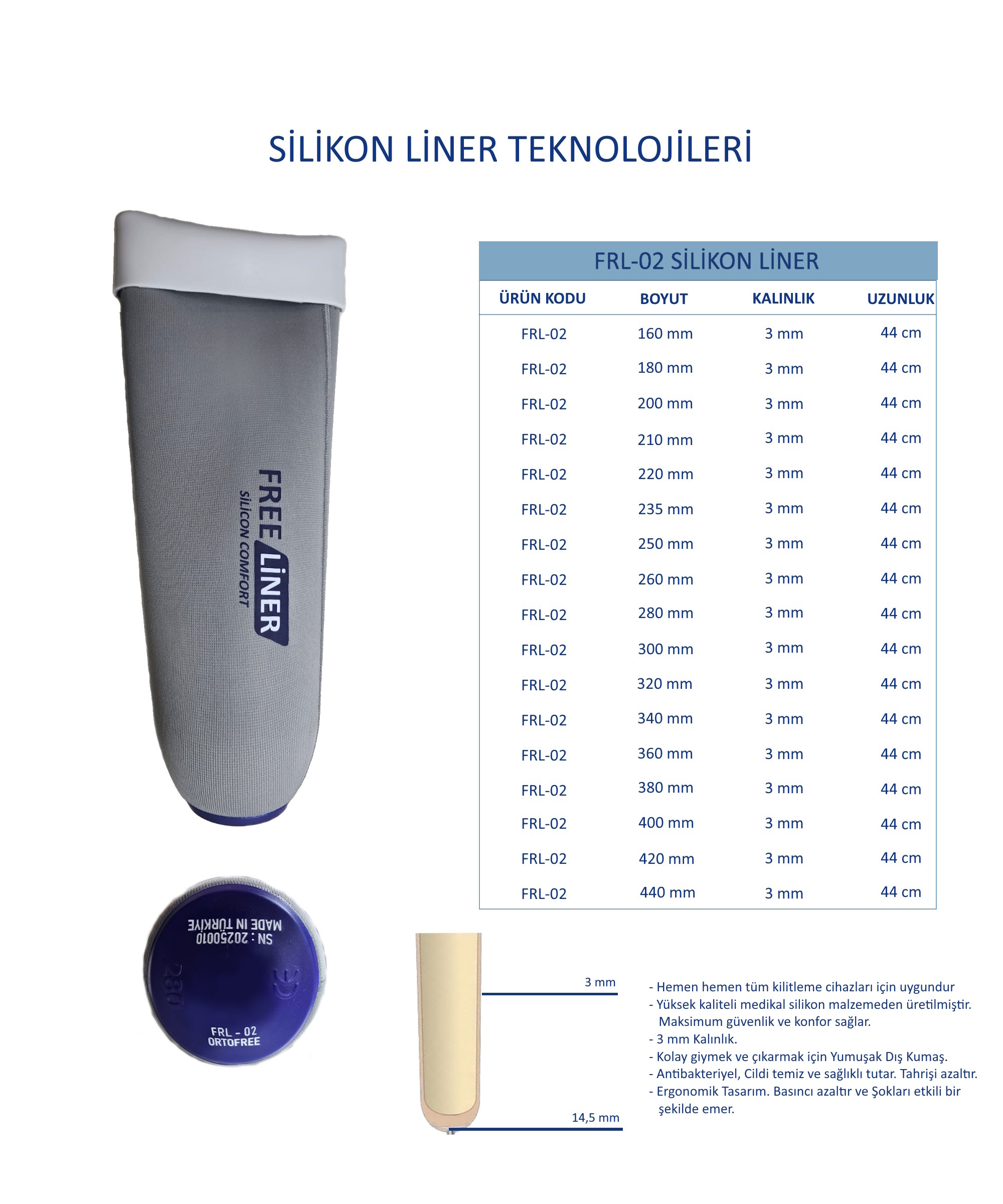 FREE LİNER SİLİCONE COMFORT - 2